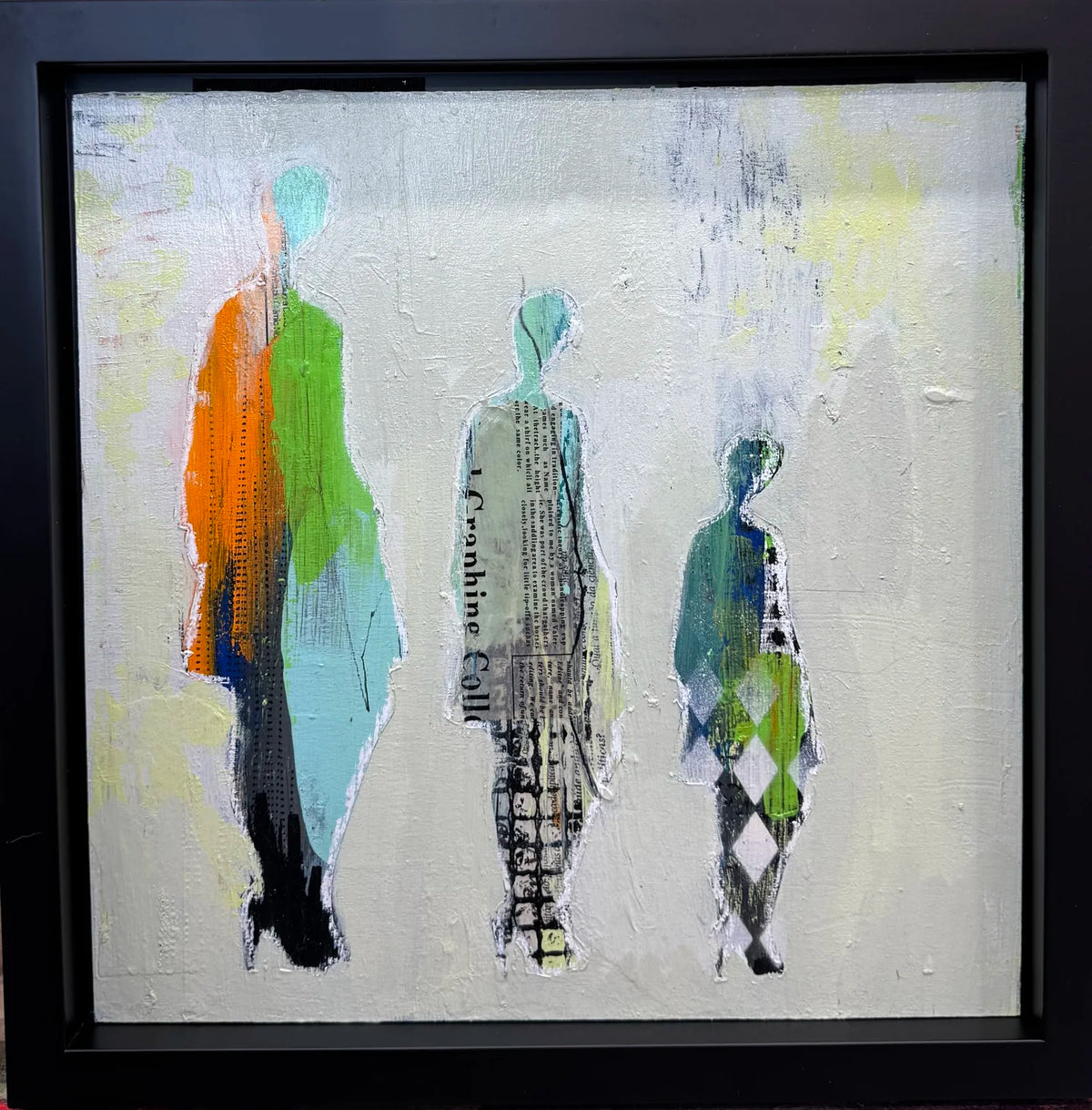 Abstract On Wooden frame