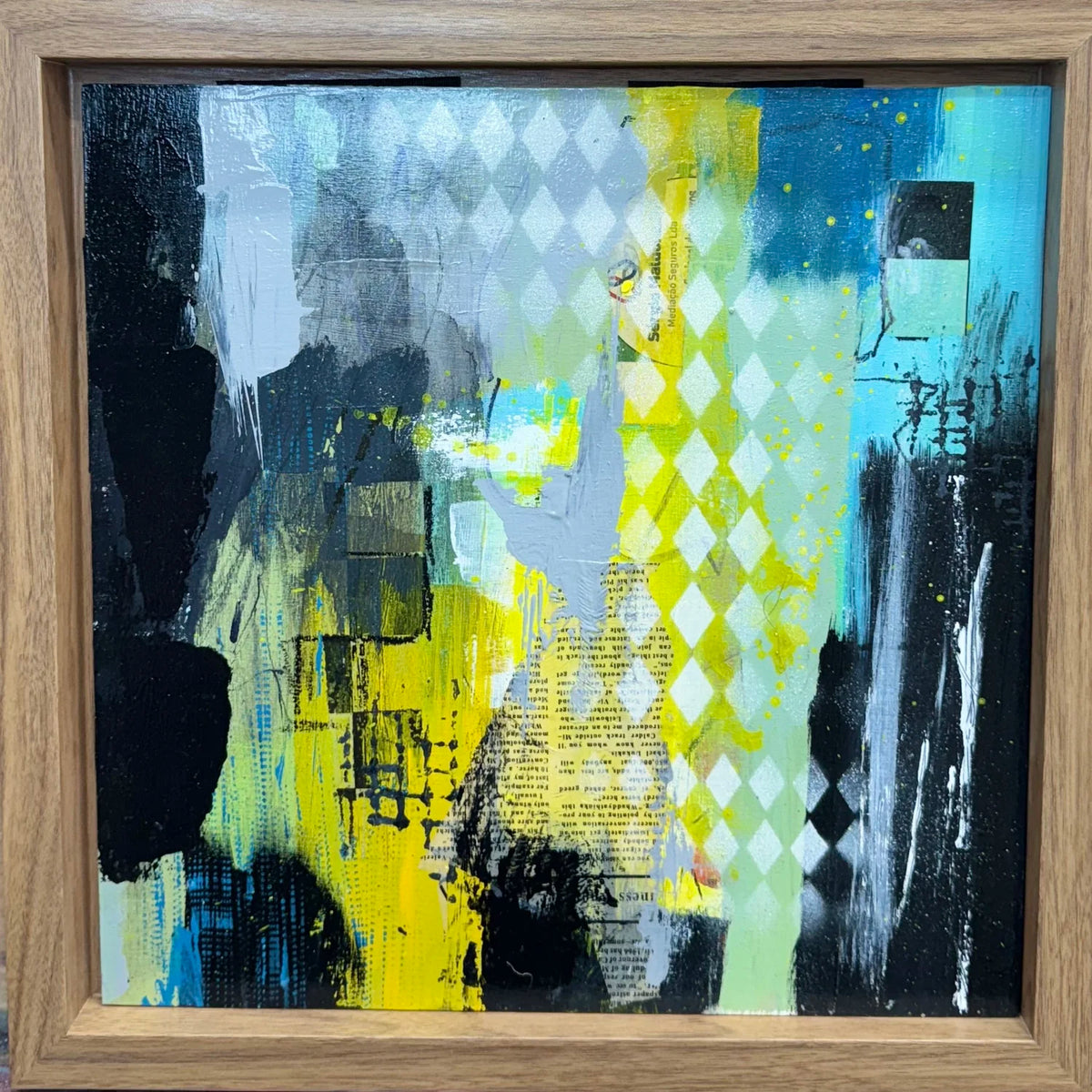 Abstract On Wooden frame