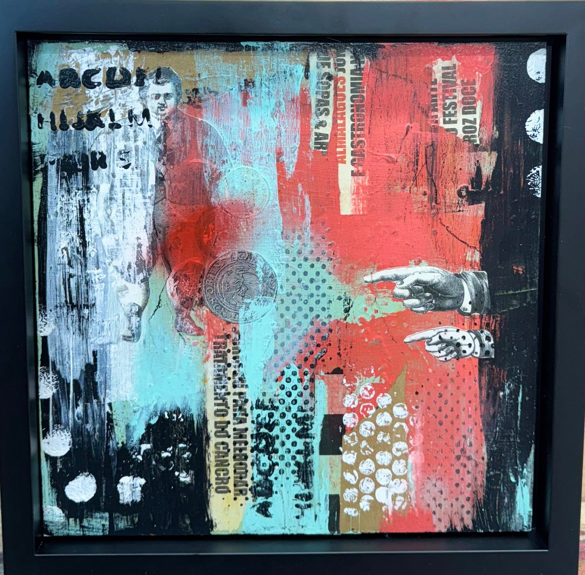 Abstract On Wooden frame