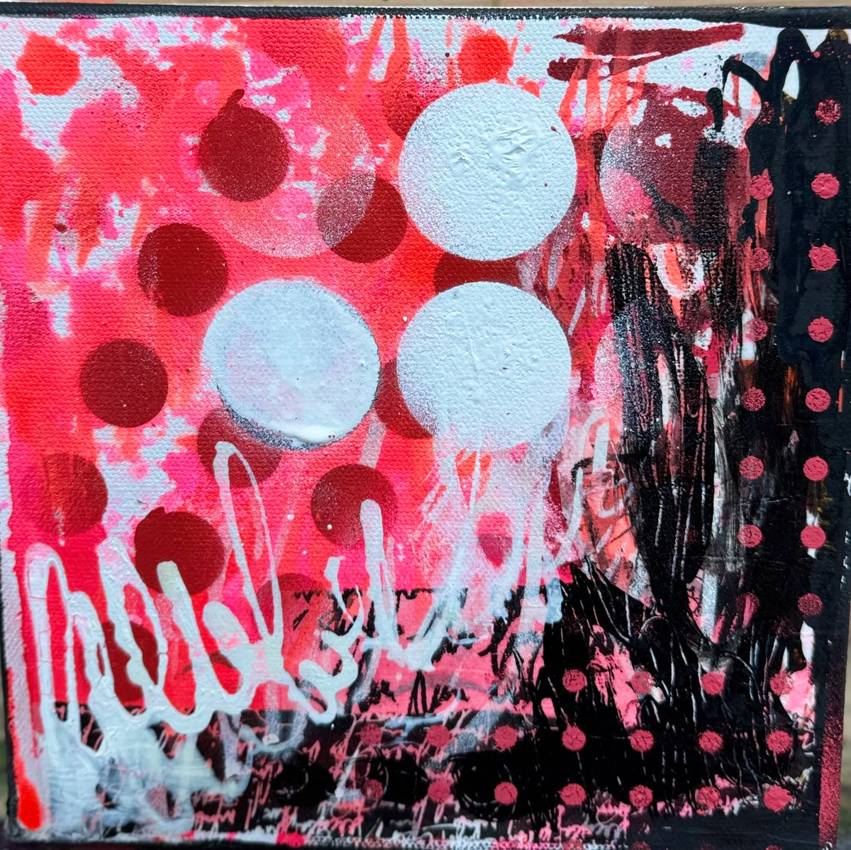 Abstract On Wooden frame